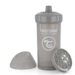 Vaso Twistshake Kid Cup 360ml 12+M Gris Pastel