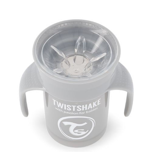 Vaso Twistshake 360 6+M Gris Pastel - Imagen 2