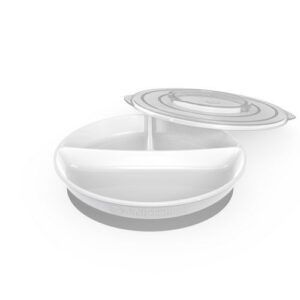 Plato Dividido Twistshake 6+M Blanco