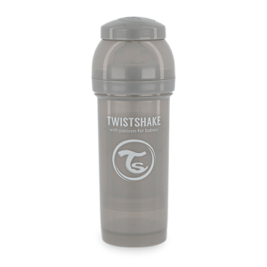 Tetero Twistshake Anti-Cólico 260ml Gris Pastel