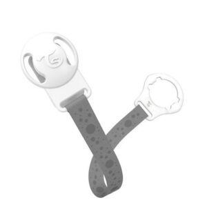 Clip Twistshake Porta Chupones Gris Pastel