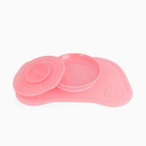 Twistshake Click-Mat Mini + Plato Rosado