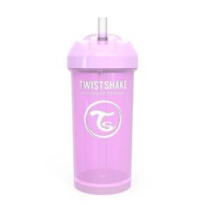 Vaso Con Pitillo Twistshake 360ml 6+M Pastel Morado
