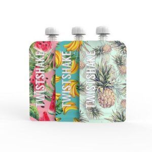 Twistshake 3x Squeeze Bag Frutas 220ml